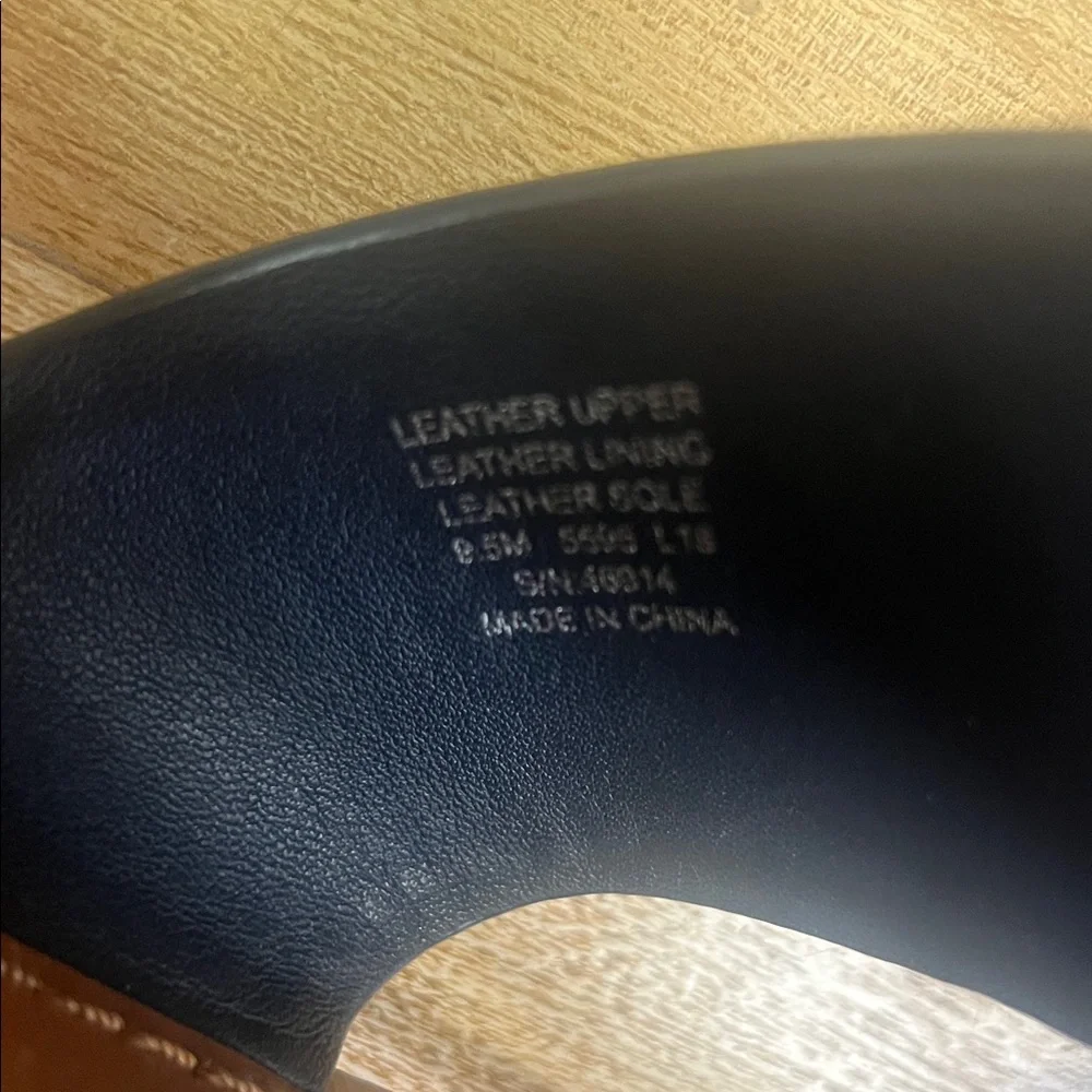 Tory Burch Dark Blue and Gold Sandals - Picture 7 of 8